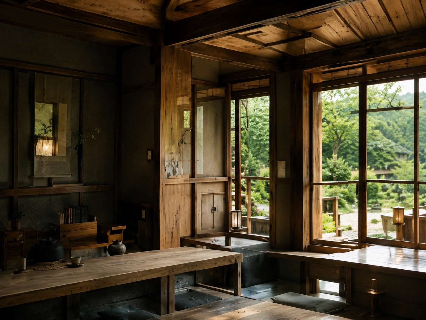 自然を眺められる日本家屋